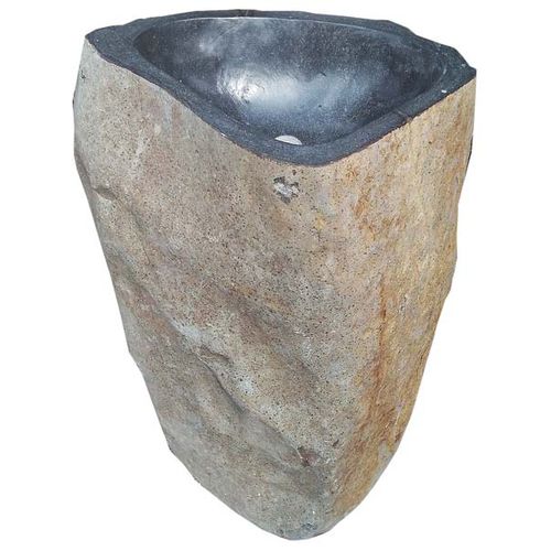 Vasque sur pied - MENHIR - Mosavit - en pierre naturelle / organique / classique