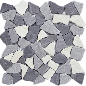 Mosaïque en pierre naturelle - NOA GRIS - Mosavit - d'intérieur / d'extérieur / murale