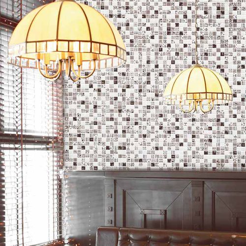 Mosaïque en verre - PRINT : GRAPHICS COFFEE TIME - Mosavit - mate / d'intérieur / murale