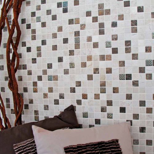 Mosaïque en marbre - IMPKIMPI + PANDORA - Mosavit - mate / d'intérieur / murale