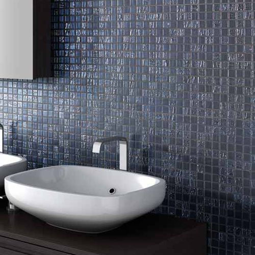 Mosaïque en verre - BAMBOO - Mosavit - de salle de bain / murale / blanche