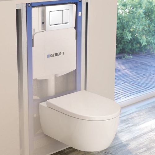 WC suspendu - ICON  - GEBERIT - en céramique / professionnel / résidentiel