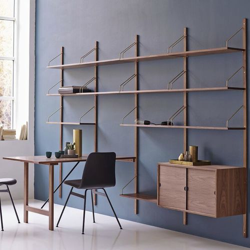 Bureau mural - ROYAL SYSTEM® - DK3 - contemporain / en chêne / en noyer