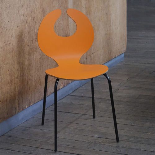 Chaise contemporaine - PUZZLE  - Tsé & Tsé associées - d'intérieur / d'extérieur / en bois courbé
