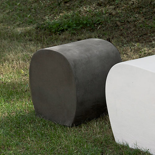Pouf contemporain - LAND.2 - LOVECEMENT - en ciment / en fibro-ciment / fait main