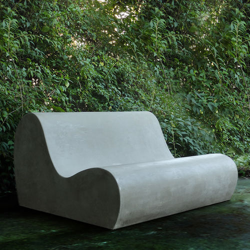 Canapé design original - LAND.6 - LOVECEMENT - de jardin / fait main / gris