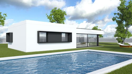 Maison préfabriquée - MODULOR : M0 - HORMIPRESA - écologique / modulaire / contemporaine