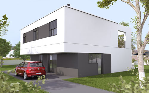 Maison préfabriquée - MODULOR : M2 - HORMIPRESA - écologique / modulaire / contemporaine