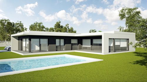 Maison préfabriquée - MODULOR : M4 - HORMIPRESA - écologique / modulaire / contemporaine