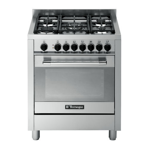 Cuisinière à gaz - PTV762XS - Tecno SpA - 5 foyers / 1 four / classe A