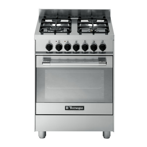 Cuisinière à gaz - PTV662XS - Tecno SpA - 4 foyers / 1 four / classe A