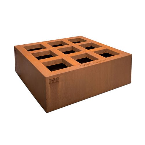 Carré potager en acier inoxydable - WALFiLii - en acier corten / en aluminium / de jardin