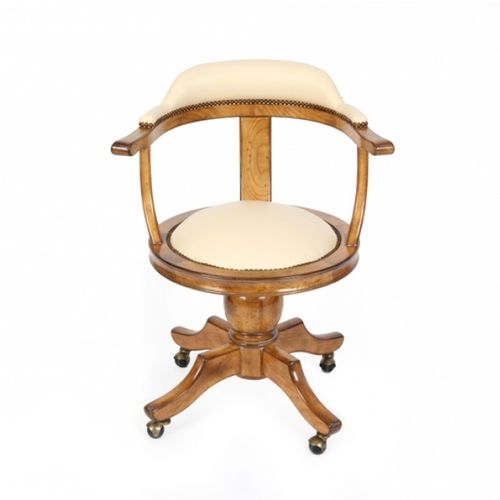 Chaise de bureau classique - SUNDBRAK - Oficina Inglesa - en tissu / en cuir / en cerisier