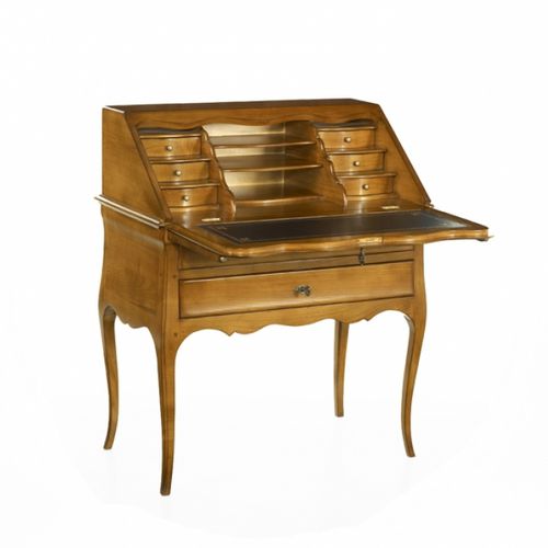 Meuble secrétaire de style - CONSTANT - Oficina Inglesa - en chêne / en acajou / en cuir