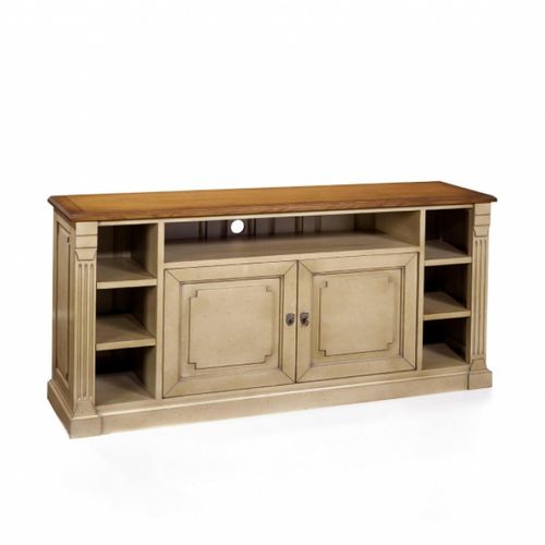 Meuble TV classique - TATTERSALL - Oficina Inglesa - sur mesure / avec étagères / 2 portes