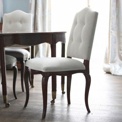 Chaise de salle à manger classique - LE BOURGET - Oficina Inglesa - d'intérieur / en tissu / en cuir