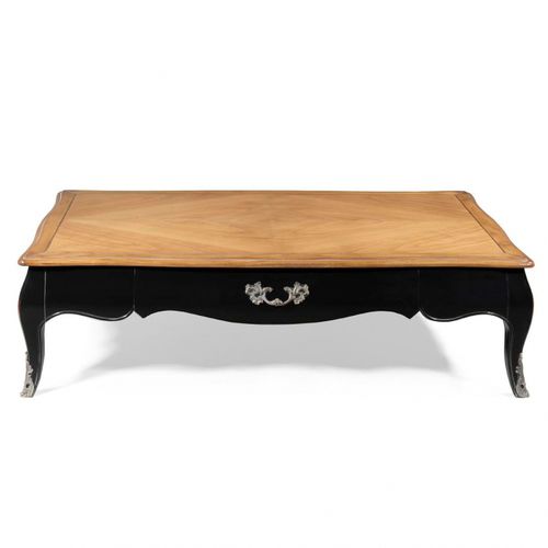 Table basse de style Louis XV - BOURBON - Oficina Inglesa - en verre / en chêne / en cerisier