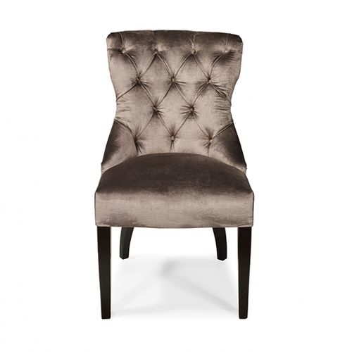 Chaise de salle à manger chesterfield - CHARLTON - Oficina Inglesa - d'intérieur / en tissu / en cuir