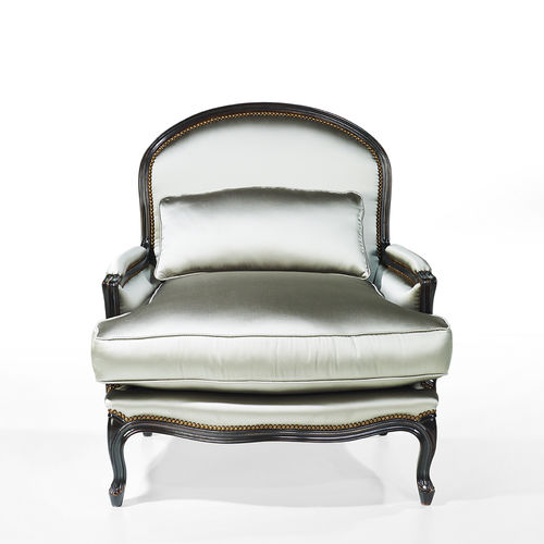 Fauteuil de style Louis XV - ARCH - Oficina Inglesa - en tissu / en cuir / en chêne