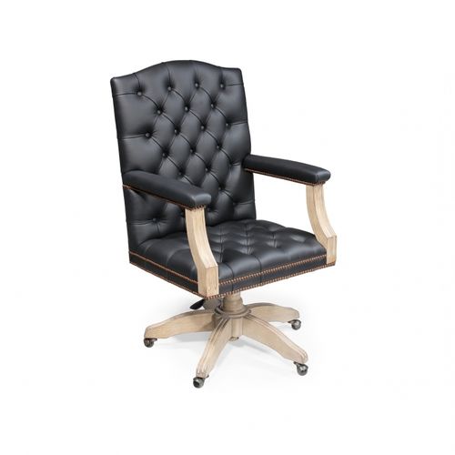 Fauteuil de bureau classique - PALMER - Oficina Inglesa - en tissu / en cuir / en cerisier
