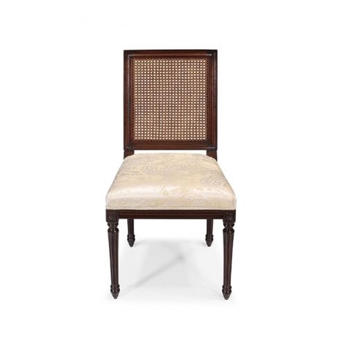 Chaise de salle à manger de style Louis XVI - LOUIS XVI - Oficina Inglesa - d'intérieur / en tissu / en cuir