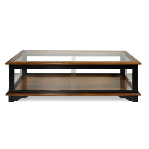 Table basse contemporaine - LA ROCHELLE - Oficina Inglesa - en verre / en chêne / en cerisier