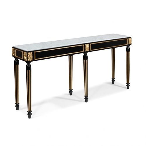 Console de style - BOUTON - Oficina Inglesa - en chêne / en cerisier / en acajou