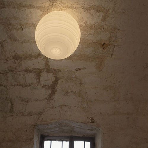 Plafonnier contemporain - BRAILLE - KARMAN - sphérique / en verre dépoli / à LED