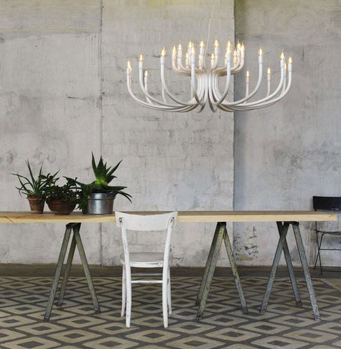 Lustre classique - SNOOB - KARMAN - en aluminium laqué / professionnel / candélabre