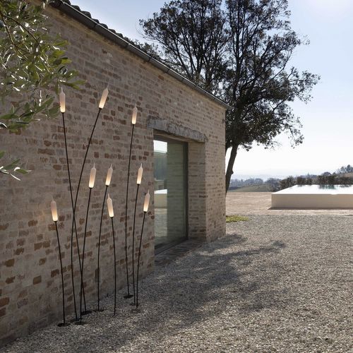 Lampe sur pied - NILO - KARMAN - en aluminium / contemporaine / d'extérieur