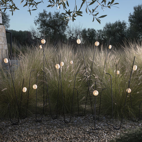 Lampe sur pied - POIS - KARMAN - en aluminium / contemporaine / d'extérieur