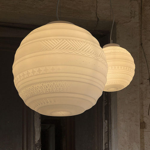 Suspension - BRAILLE - KARMAN - en verre dépoli / contemporaine / d'intérieur