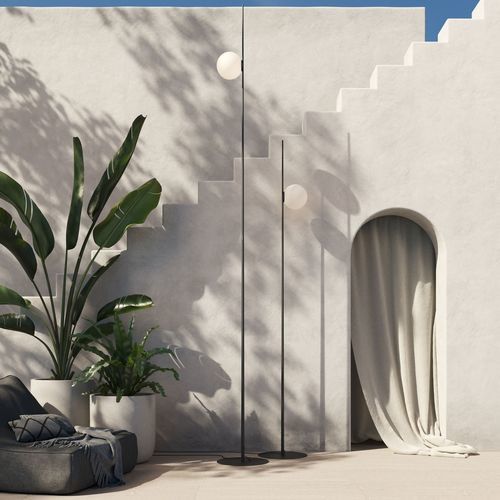 Lampe sur pied - ATMOSPHERE - KARMAN - en PMMA / en fibre de verre / contemporaine