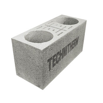 Bloc de béton creux - Technitherm - pour pilier / antisismique / d'angle