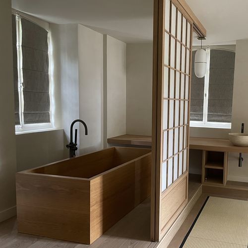Baignoire à poser - DURI - MICHOR - pour habitat / en chêne / en frêne