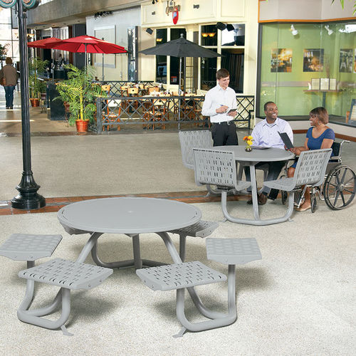 Ensemble table et chaises contemporain - COSMOPOLITAN - ANOVA - d'intérieur / d'extérieur / en acier