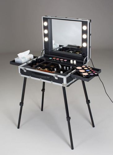 Coiffeuse contemporaine - VT.BE ULTRA SLIM - CANTONI - en aluminium / pour salon de coiffure / rétroéclairée