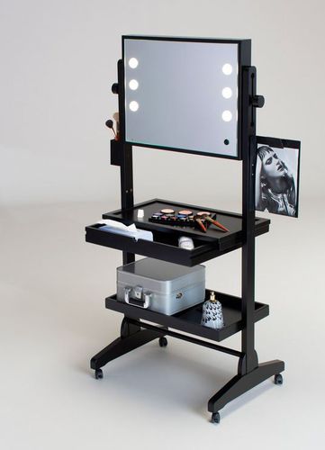 Coiffeuse contemporaine - L200  - CANTONI - en bois / pour salon de coiffure / rétroéclairée
