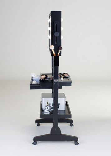 Coiffeuse contemporaine - L200X2  - CANTONI - en bois / pour salon de coiffure / rétroéclairée