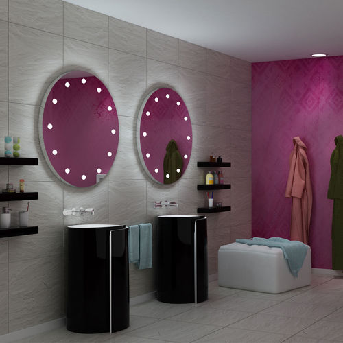 Miroir mural - MDE 100 - CANTONI - professionnel / contemporain / rond