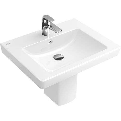 Vasque suspendue - SUBWAY 2.0 : 711365 - Villeroy & Boch - en porcelaine / rectangulaire / contemporaine