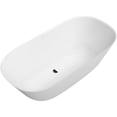 Baignoire ovale - THEANO : UBQ155ANH7F200V - Villeroy & Boch - en îlot / en composite quartz / blanche
