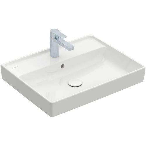 Vasque murale - COLLARO : 4A336G - Villeroy & Boch - en céramique / rectangulaire / contemporaine