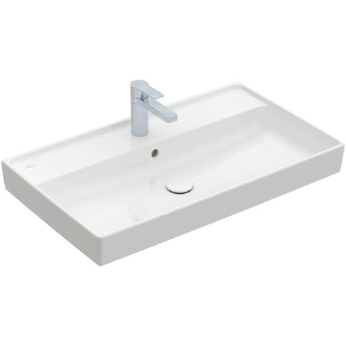 Vasque à encastrer - COLLARO : 4A338G - Villeroy & Boch - en céramique / avec étagère intégrée / rectangulaire