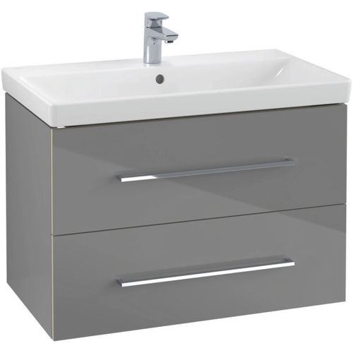 Meuble vasque suspendu - AVENTO : A89100 - Villeroy & Boch - en bois / contemporain / avec tiroirs