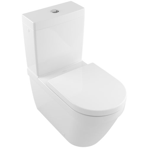 WC à poser - ARCHITECTURA : 5691R0 - Villeroy & Boch - en céramique / sans bride / avec chasse d'eau apparente