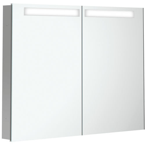 Armoire de toilette à miroir avec éclairage intégré - MY VIEW IN : A43510 - Villeroy & Boch - contemporaine / résidentielle / en verre