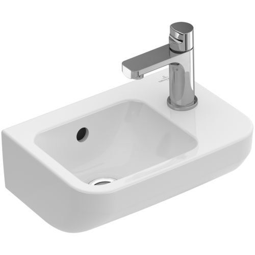 Vasque suspendue - ARCHITECTURA : 437336 - Villeroy & Boch - en céramique / avec mitigeur / rectangulaire