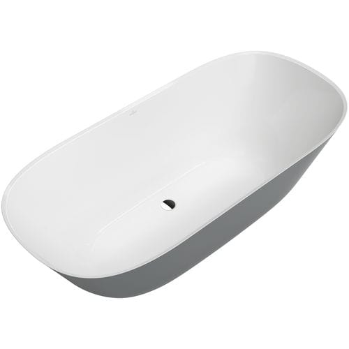 Baignoire ovale - THEANO: UBQ175ANH7F2BCV - Villeroy & Boch - à poser / en acrylique / en composite quartz
