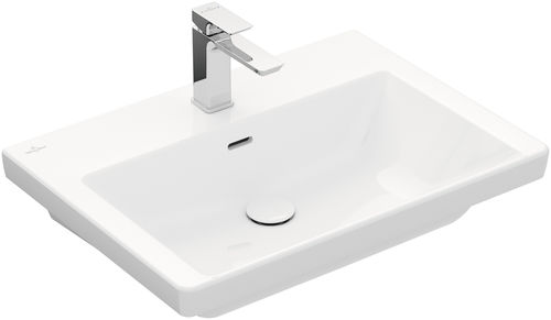 Vasque à encastrer - SUBWAY 3.0: 4A7068 - Villeroy & Boch - en céramique / rectangulaire / contemporaine